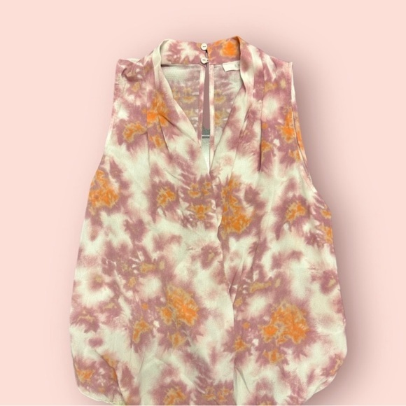 Lush Tops - Lush Tops |‎ Lush Floral Sleeveless Faux Wrap Blouse Bodysuit Size L| Color Pink